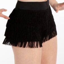 Fringed bike shorts