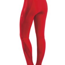 Black lycra leggings with metallic and mesh side panel and sequin waistband