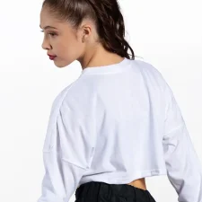 Royal blue oversized crop top