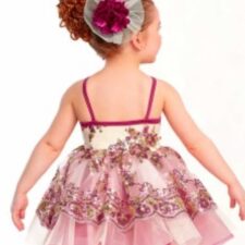 Raspberry and ivory sparkle tutu (hair flower not included)